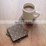 Black Color Portable Grey Acrylic Cup Coaster Placemat Coastersmize Felt Coasters thumbnail-2