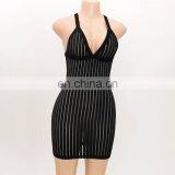 Lady Elegant Casual Mesh Women Party One Piece Sexy Sling Dresses thumbnail-1