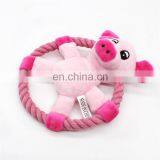 Wholesale Animal Shape Chew Stuffed Pet Dog Toy Squeaky With Cotton Rope thumbnail-5