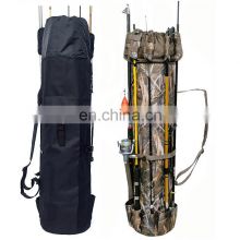 Custom Camouflage Fishing Hanging Waterproof Tackle Backpack Storage Fishing Tools Waist Bag 600D Nylon Fishing Tackle Storage Tote Bag