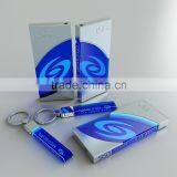 Acrylic Liquid Bubble Sand Timer Keychain, Magic LED Light Keychain thumbnail-2