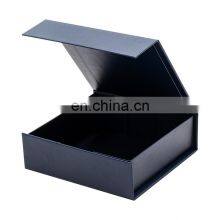 Luxury Small Rigid Navy Blue Magnetic Lid Gift Box Packaging for Small Product Wrapping thumbnail-4