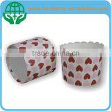 Heart Logo Printed Paper Cake Cup Wholesale