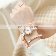 SINOBI New Arrival Women Luxury Watch S9858L Ceramic Strap Watch Pearl Shell Dial Handwatch Delicate Design Saat thumbnail-3