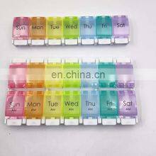 Hot Sell Large Compartment Weekly Pill Box Cases 7 Days Pill Box Organizer With Spring Open thumbnail-4