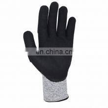 Men Industrial Sandy Nitrile TPR Cut Resistant Anti Cut Level 5 Mechanical Impact Working Safety Gloves thumbnail-4