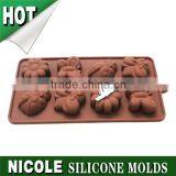 Nicole B0181 3D Handmade Butterfly and Flower Shape Silicone Chocolate Baking Tool Sets thumbnail-1