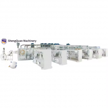 Full Servo High Speed Automatic Disposable Adult Baby Diaper Machine Made in Fujian thumbnail-3
