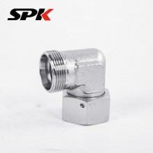 Hydraulic Fitting, H-Type Ferrule Transition Fitting, Male & Female Thread 90° Elbow (Model: 2D9), Stainless Steel thumbnail-5