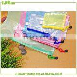 A3 A4 A5 A6 Colorful Grid Clear File Bag With Zipper
