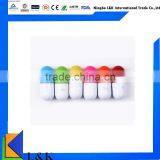 Stretchable Promotional Plastic Ball Pen/capsule Shape Advertising Ball Pen