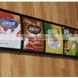 Fast food restaurant acrylic illuminated led menu board