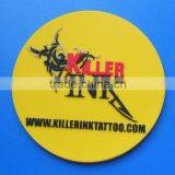 Round Soft Pvc 80mm Cup Coaster