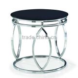 Fashion stainless steel coffee table with tempered glass top(CF-T15)