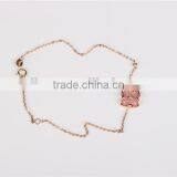 Lovely Cute Flower Bracelet 925 Cheap Silver Bracelet With Pink Onyx Bracelet thumbnail-3