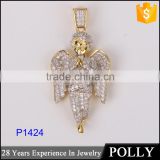 Hot new sell pendant wholesale angel wing cross pendant