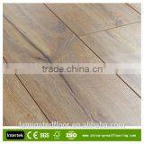 Registered grey grain laminated wood floor hdf