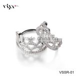 Newest whosale women jewelry rings and jewelry ring model,flower cz ring