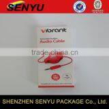 Paper Box Manufacturer Custom Design Cardboard Box for Audio Cables