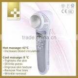 2015New Product vibration cleansing face hot and cold hammer device skin care Beauty Device