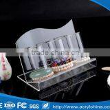 Transparent 3 Rows Acrylic Jewelry Display Stand Bracelet Jewelry Stand Acrylic Wrist Display Stand Wholesale thumbnail-1