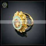 Latest Wedding Ring Designs Zinc Alloy Ring Fashionable Cheap Ring thumbnail-1