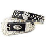 Wholesale Women's Rhinestone Studs Paw Belts thumbnail-1