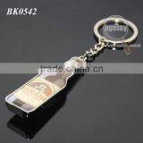 Promotional Printing Custom Metal Bottle Shape Opener Keychain thumbnail-2