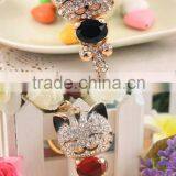 Crystal Handmade Bear Keychains Keyring Fashion Bag Charm Key Chains Holder Souvenir Key Chain Women Handbag Jewelry K0123 thumbnail-2