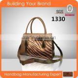 1330 2015 New Style,PU With Zebra Fur Quality,Ladies Fur Bags,Handbags
