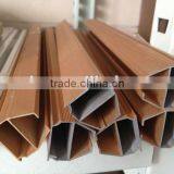 Brown Powder Coated Aluminum Alloy Extrusions of Sliding Curtain Track thumbnail-1
