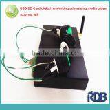 RDB USB SD Card Digital Networking Advertising Media Player With External Wifi DS009-128