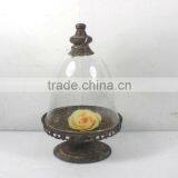 8009481J-Antique Golden Metal and Glass Holder thumbnail-1