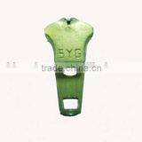 5# Brass Zipper 5YG Zipper Brass Slider Auto-lock Zipper Slider Pin-lock Zipper Slider Jeans Zipper Slider thumbnail-2