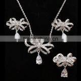 Custom Jewelry Wholesale Bow Dulhan Necklace And Earring Sets thumbnail-5