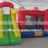 funny inflatable mini nylon bouncer with slide, cheap inflatable bouncer for home use SP-MB007
