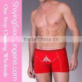 Hot Selling Red Fashion Low Rise Sports Mens Underwear Boxing Trunks