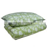 Floral Bouquet Dark Olive Indian Rolled Cotton Washable queen Quilt