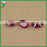 wholesale price in china 8# red corundum oval shape 4*6mm synthetic ruby semiprecious stones for jewelry