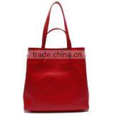 Adjustable Strap Length Beach Shopper Bags Ladies Plain Leather Tote Bag thumbnail-1