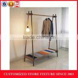 Modern concept design wood clothes display rack