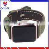 OEM 38mm 42mm Calf Leather Watch Band Pre-v Buckle Adapter for Apple Watch Strap thumbnail-2