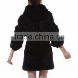 High Quality Rabbit Whole Skin Hat Long Jacket thumbnail-6