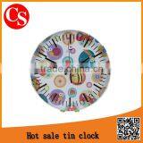 Lovely Round Tin Wall Clock