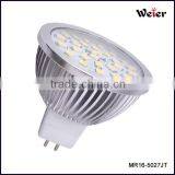LED MR16 2835smd 27pcs 12V AC /DC 5W 50*55mm Led Spotlight