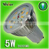 GU10 Led 5W 85-265V AC 5630 Led 10 SMD 450lm Spotlights GU10 thumbnail-1