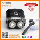 Black Men's Electric Shaver 2-blades Electric Razor Good for Travel thumbnail-1