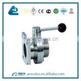 Sanitary Single-flanged Single Thread Butterfly Valve thumbnail-6