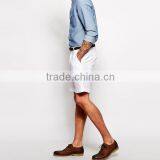 Slim Fit Linen Mix Denim Shorts Men JXH195 thumbnail-2