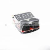 Low Voltage Airplane Battery Alarm Buzzer Alarm 1-8S Lipo/Li-ion/Fe Battery Voltage 2 in 1 Tester thumbnail-4